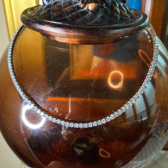 Sterling silver CZ‘s 18 inch necklace - Picture 7 of 13